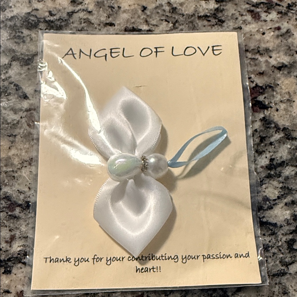White Satin Ribbon Ornament
